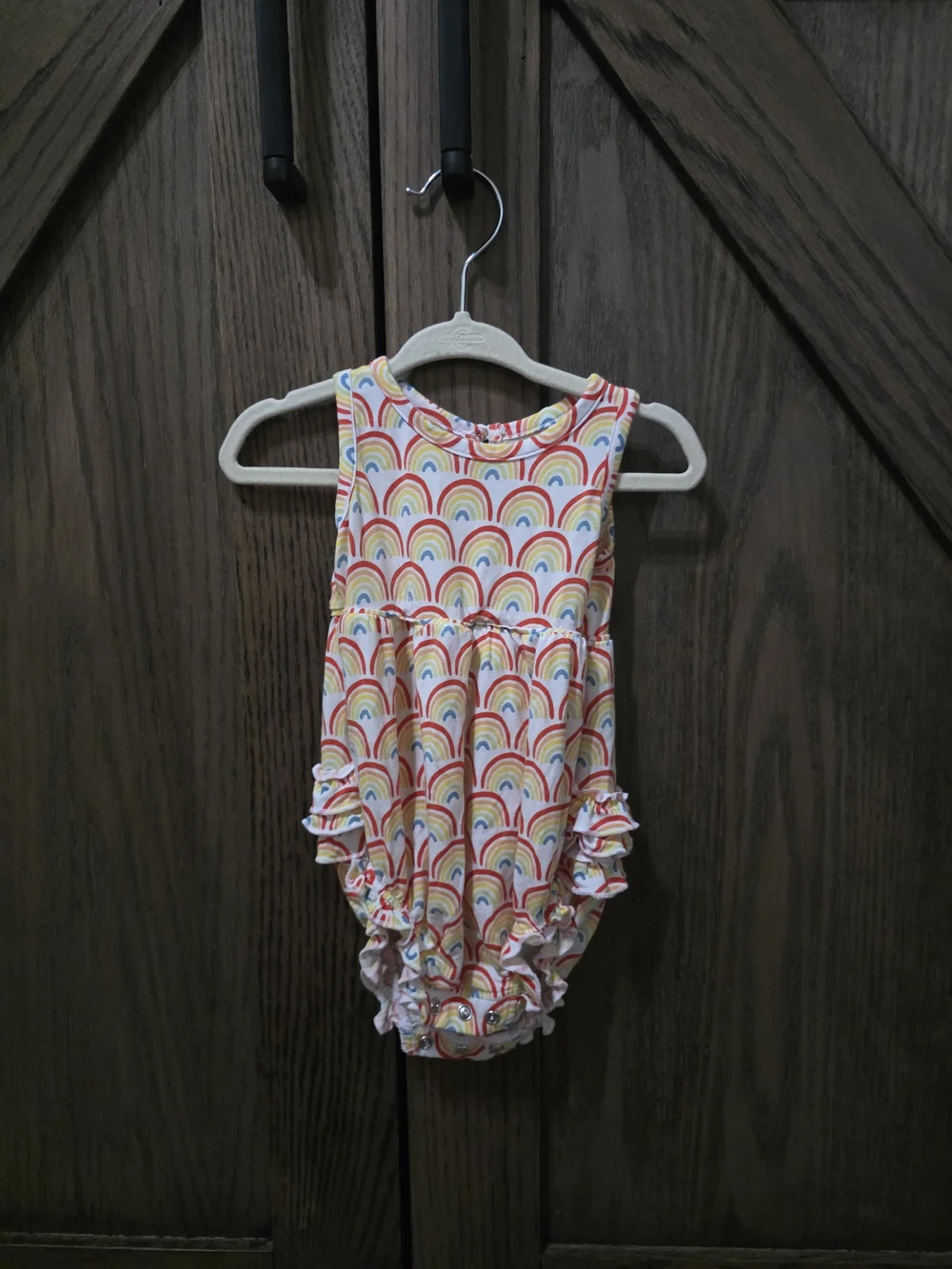 Little Sleepies Rainbow Ruffle One-Piece Bodysuit